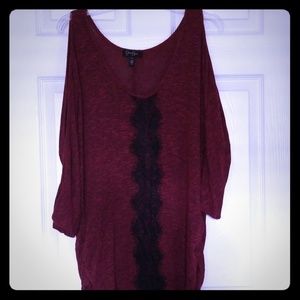 Sweater, cold shoulder/arm